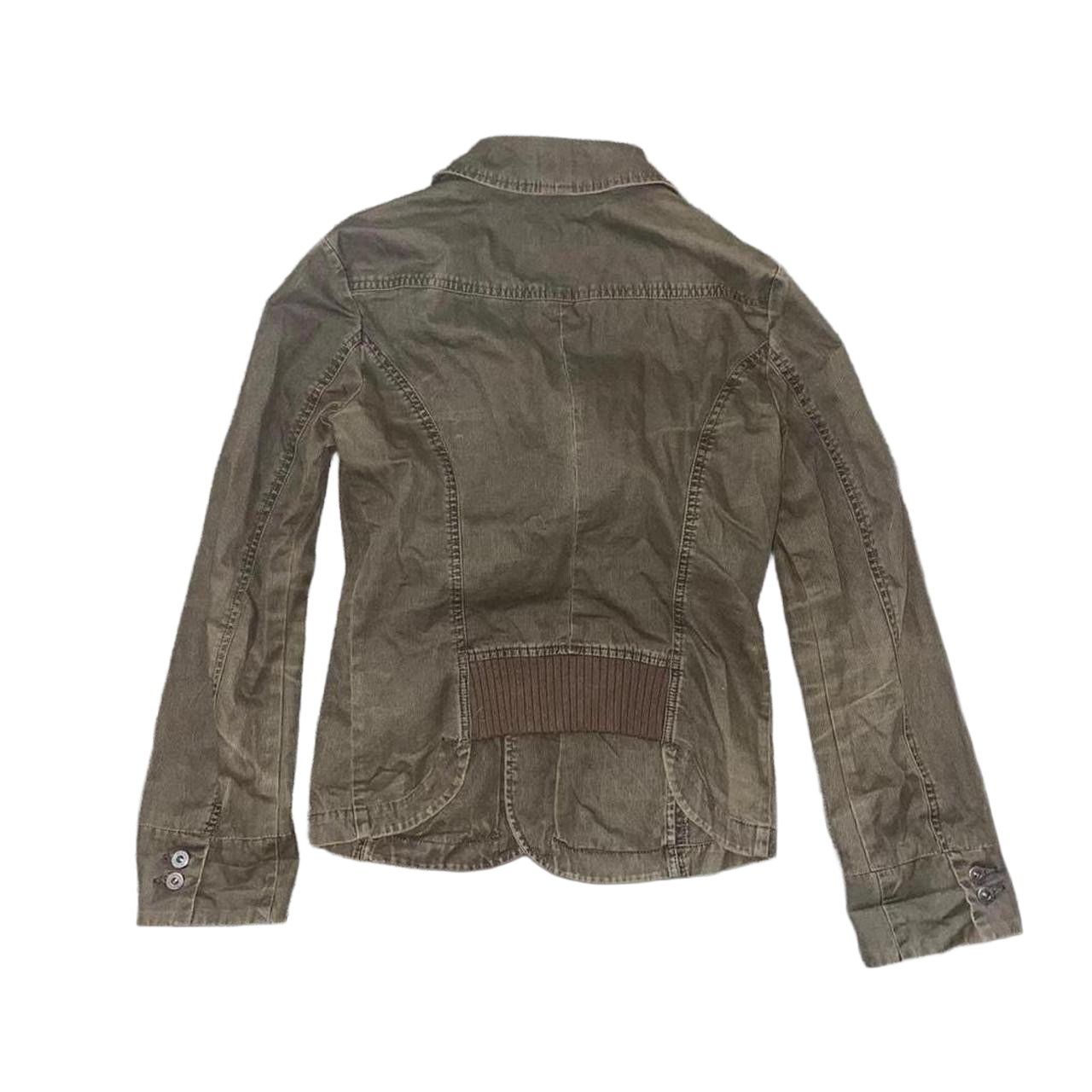 Diesel khaki green fitted jacket
