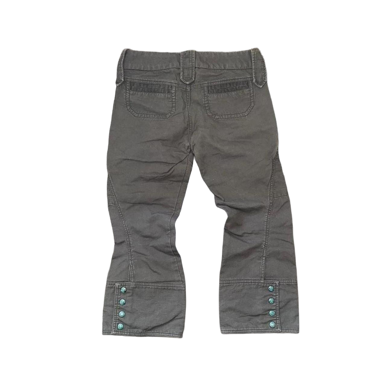 Diesel muted brown utility capris