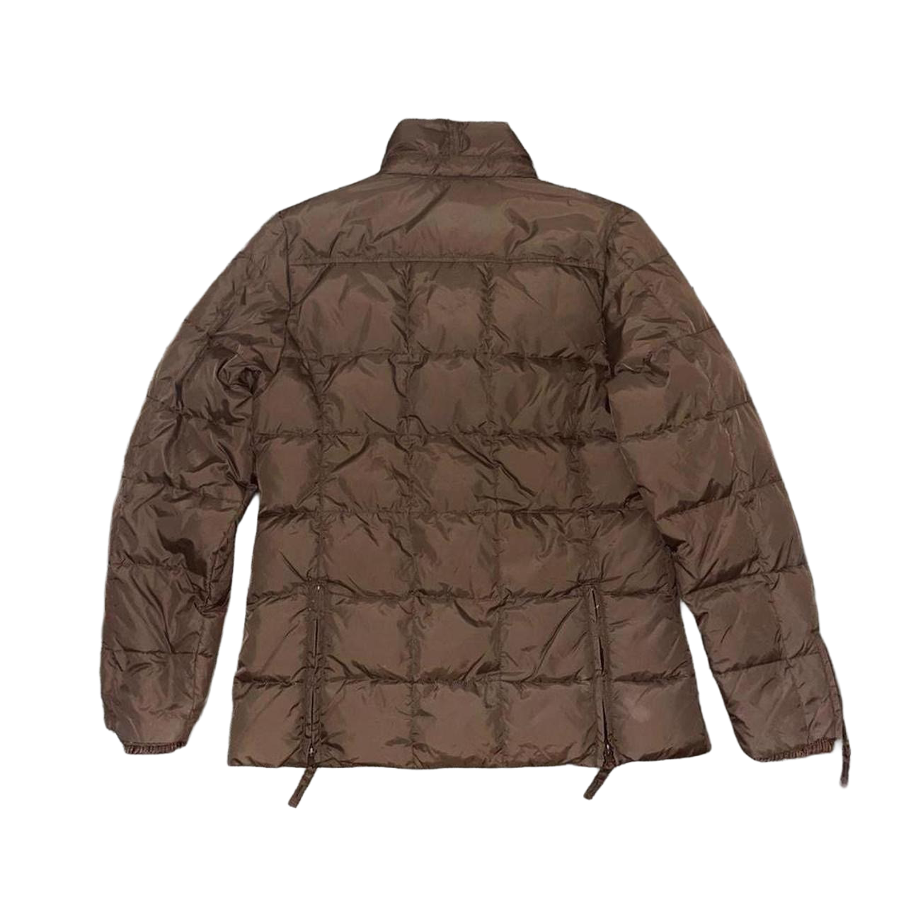Miss Sixty brown puffer asymmetric jacket