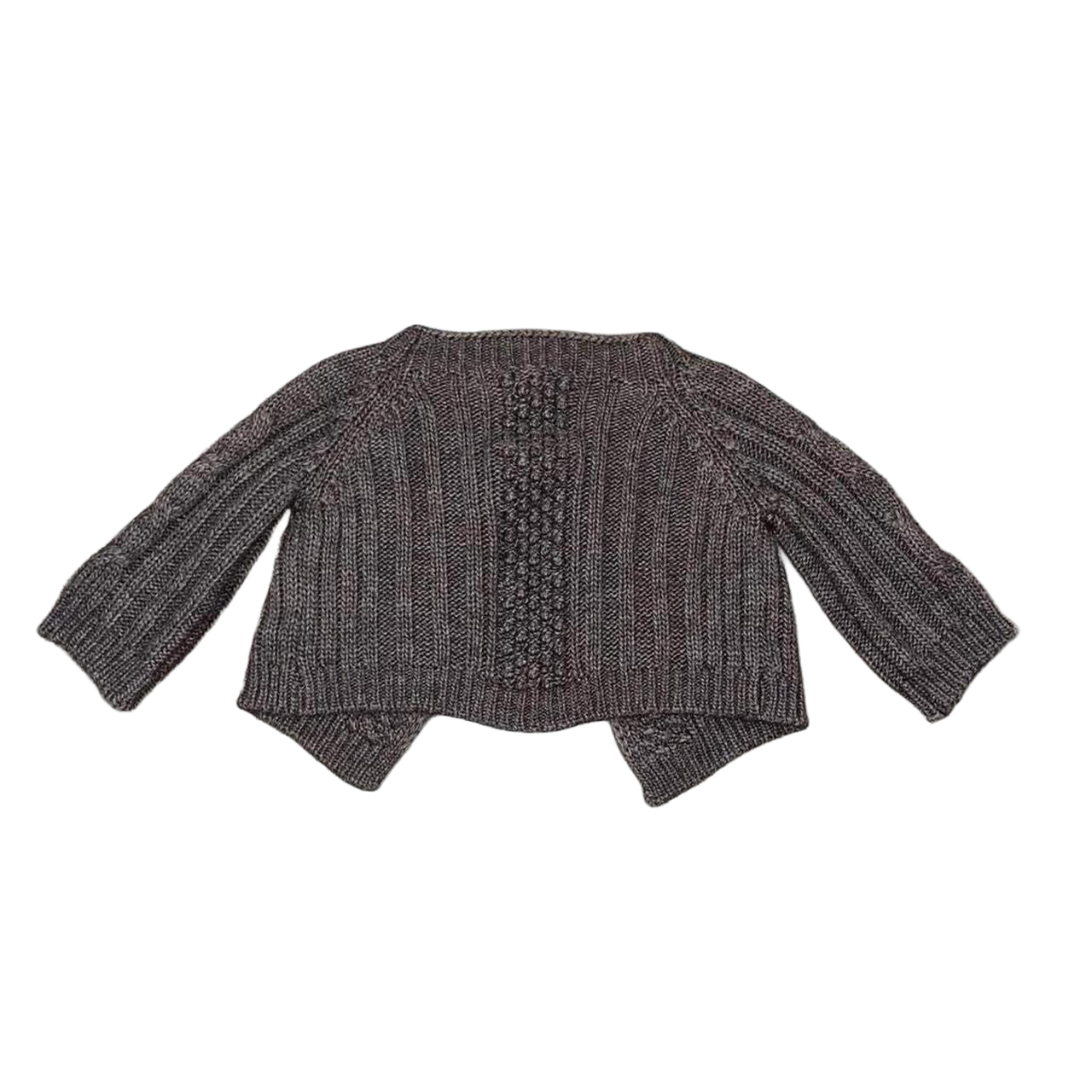 Miss Sixty gray knit crop cardigan
