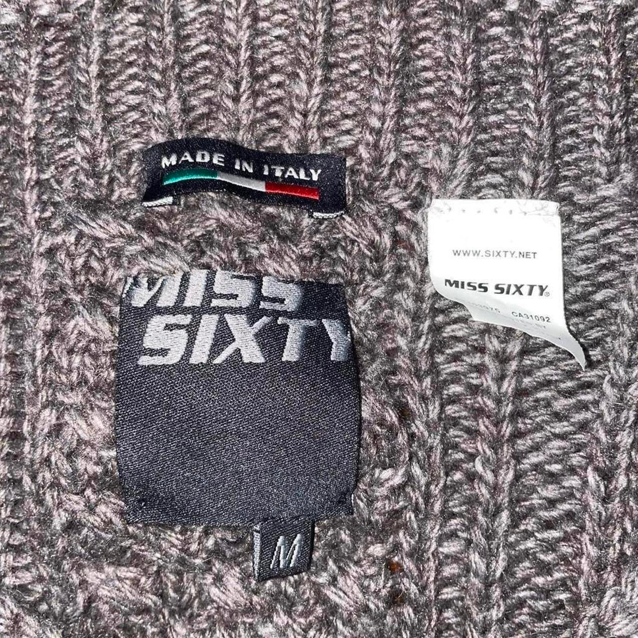 Miss Sixty gray knit crop cardigan