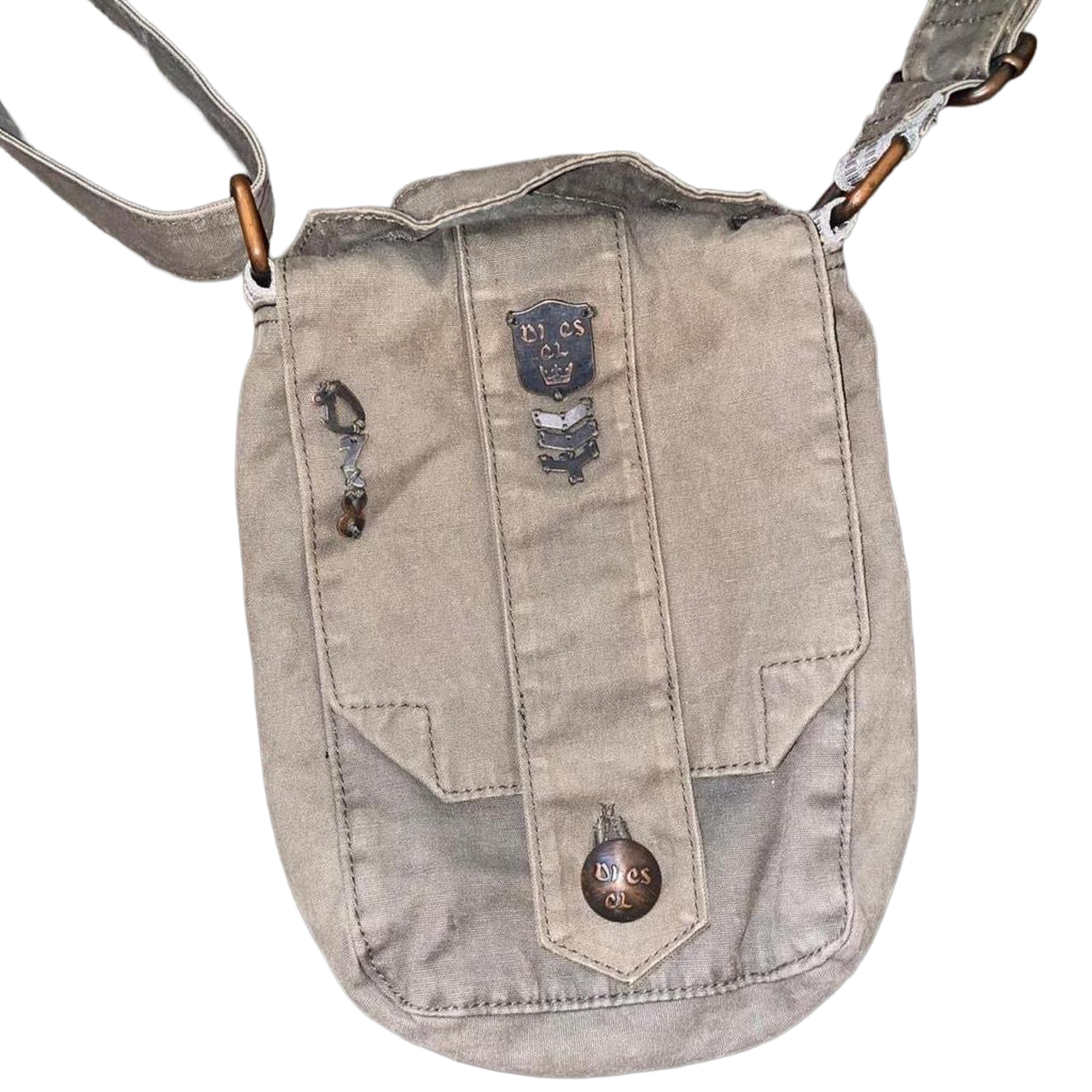 Diesel khaki utility mini crossbody