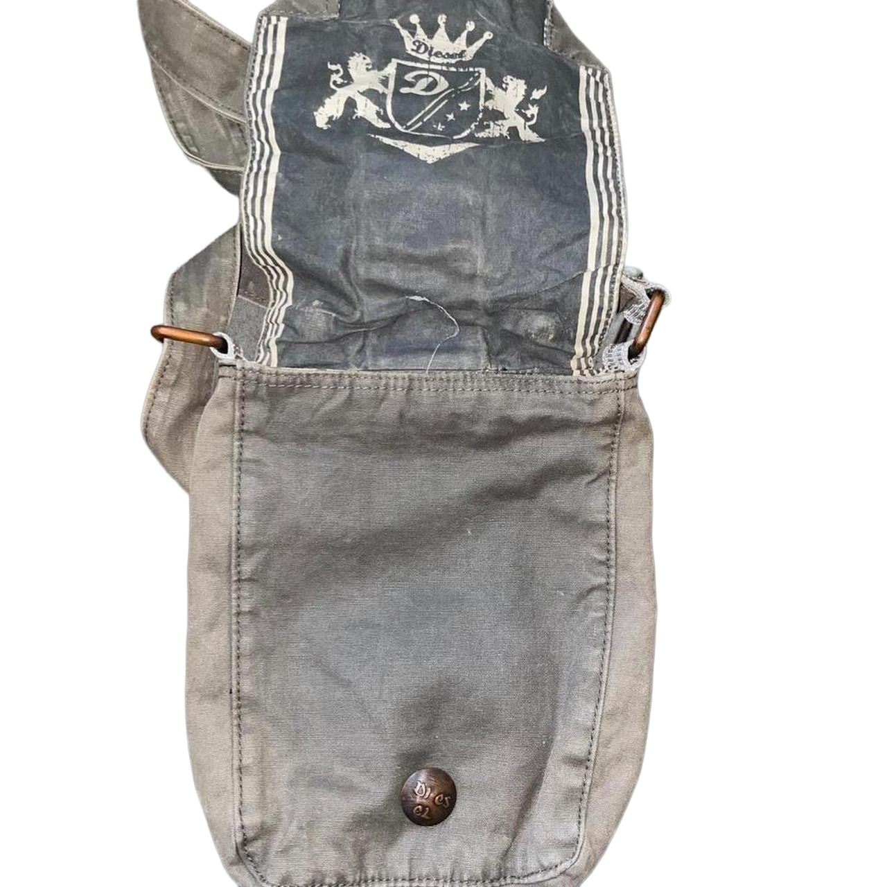 Diesel khaki utility mini crossbody