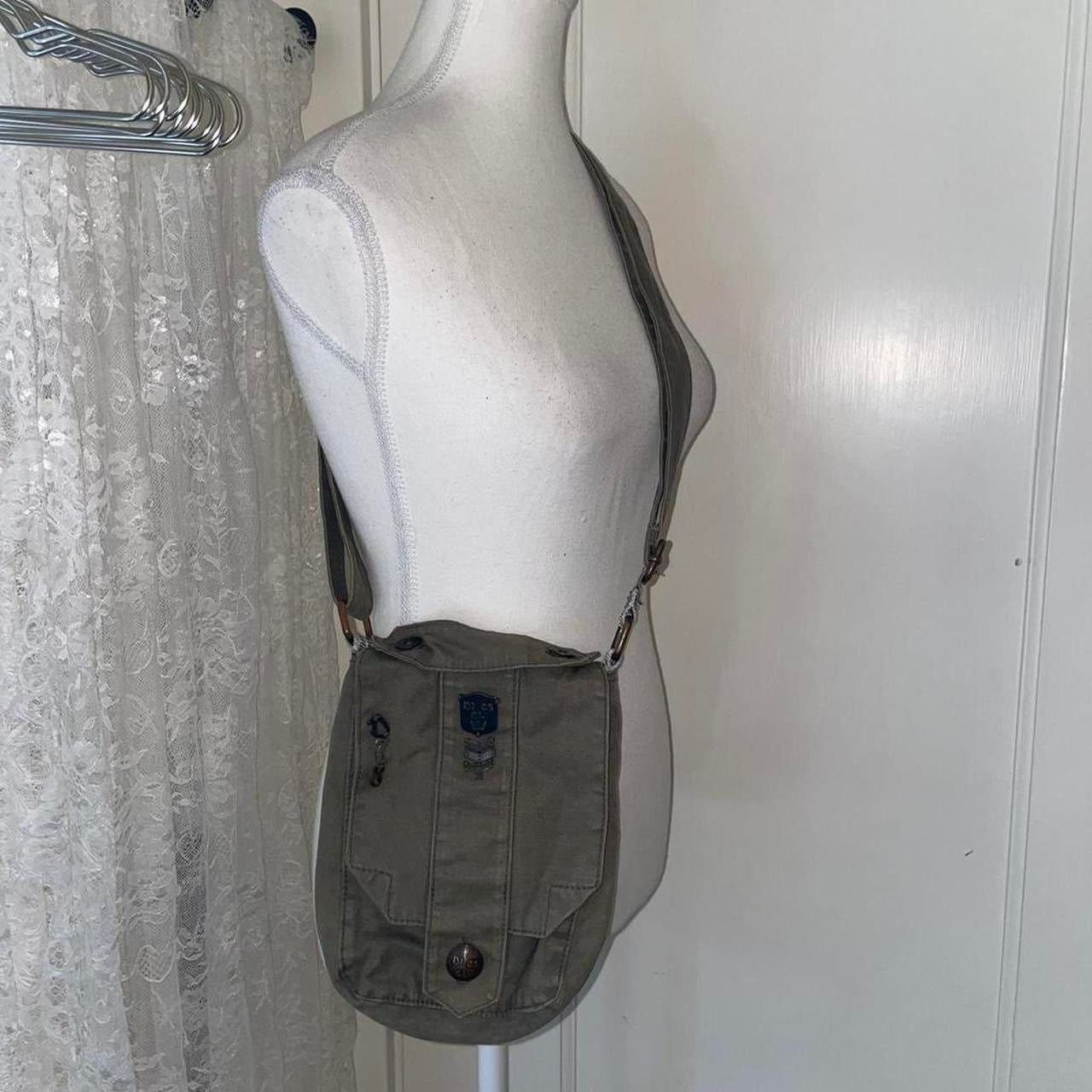 Diesel khaki utility mini crossbody