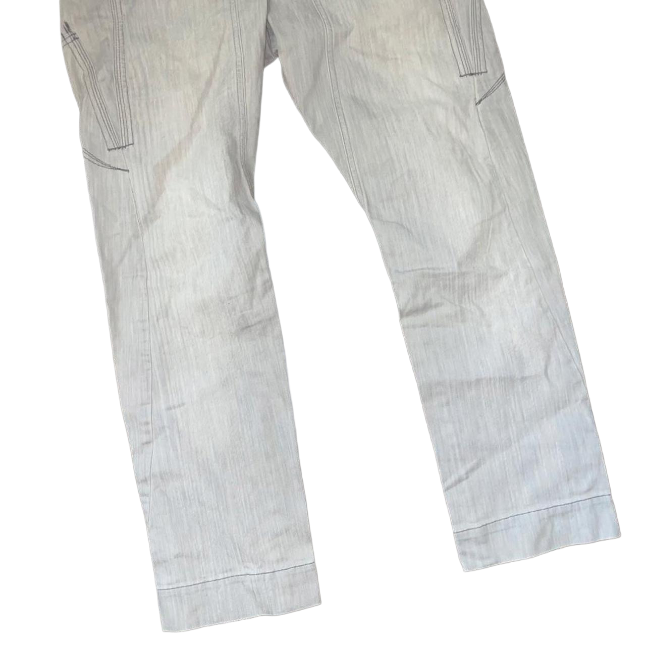 Marithe + Francois Girbaud gray denim straight leg jeans