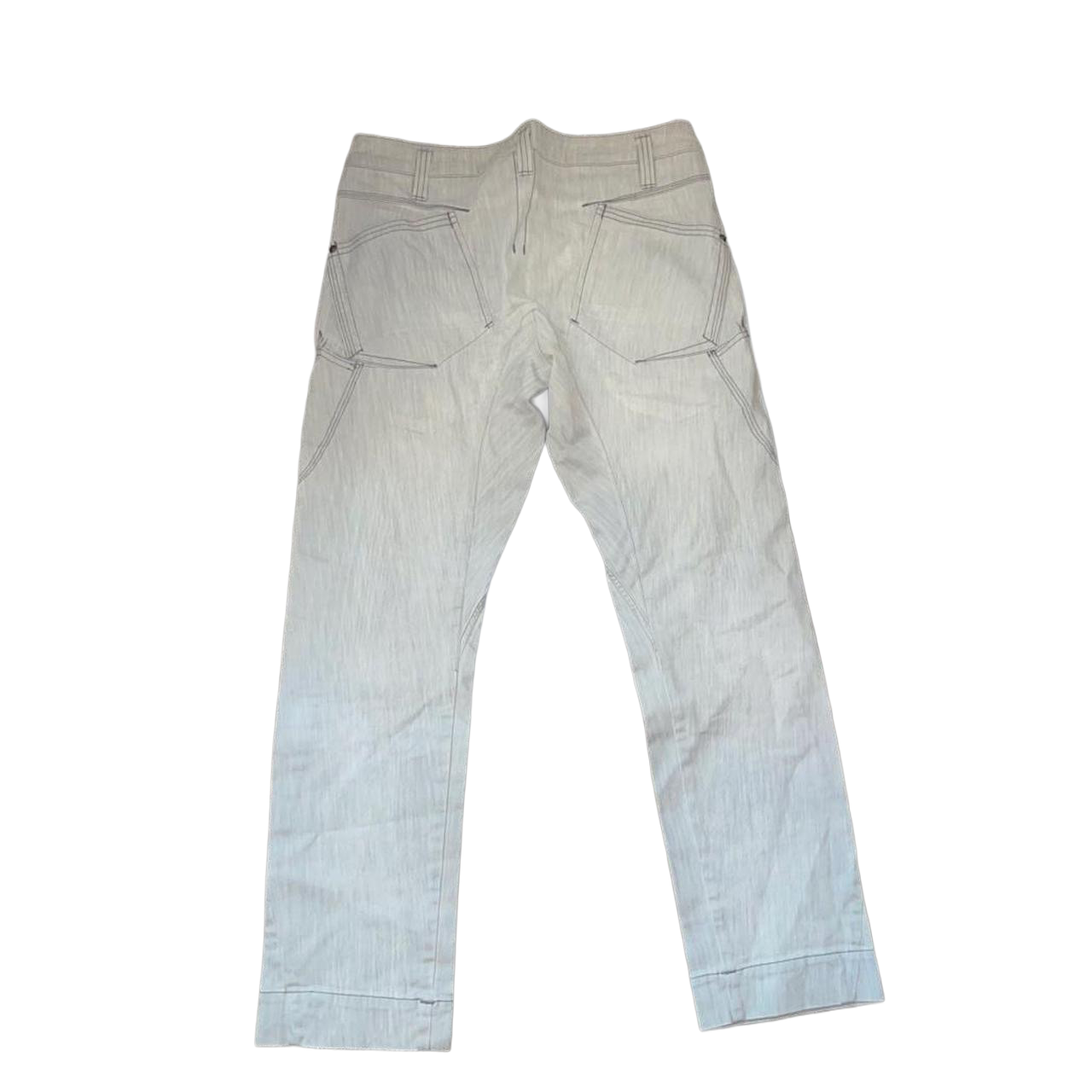 Marithe + Francois Girbaud gray denim straight leg jeans