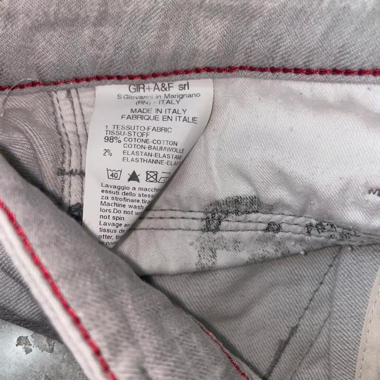 Marithe + Francois Girbaud gray denim straight leg jeans