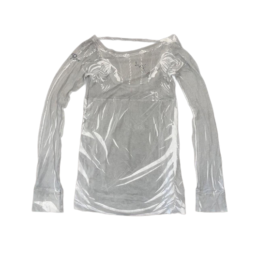 Diesel gray graphic long sleeve