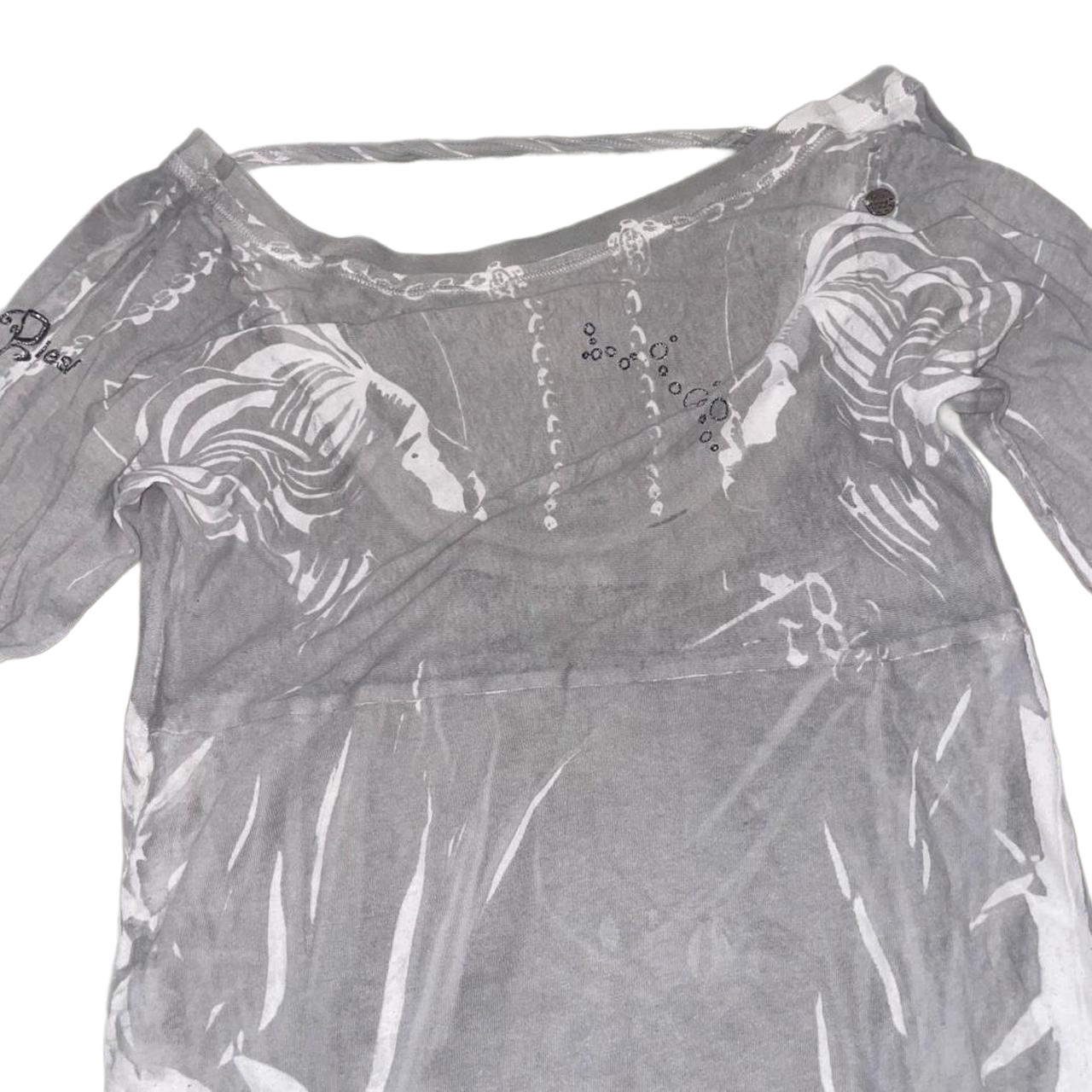 Diesel gray graphic long sleeve