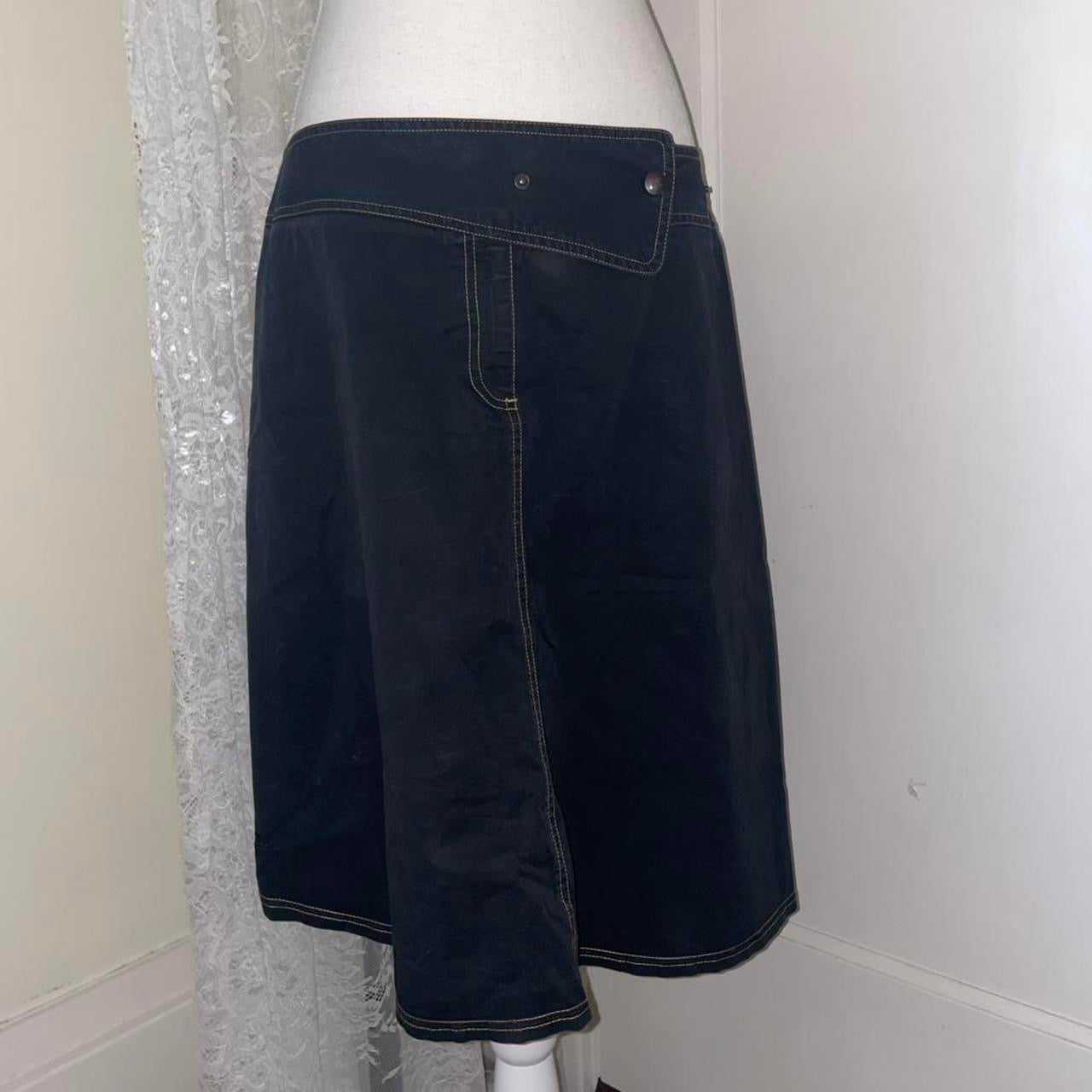 Cop. Copine black pleated midi skirt