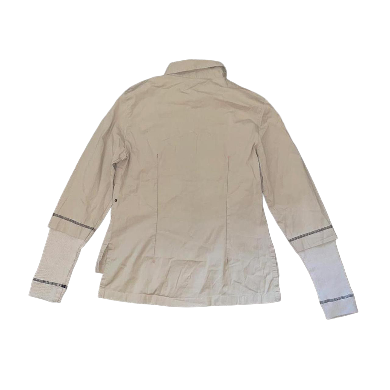 Cop. Copine tan button up fitted long sleeve