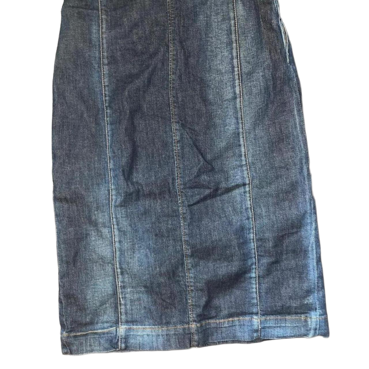 Miss Sixty dark wash denim midi dress
