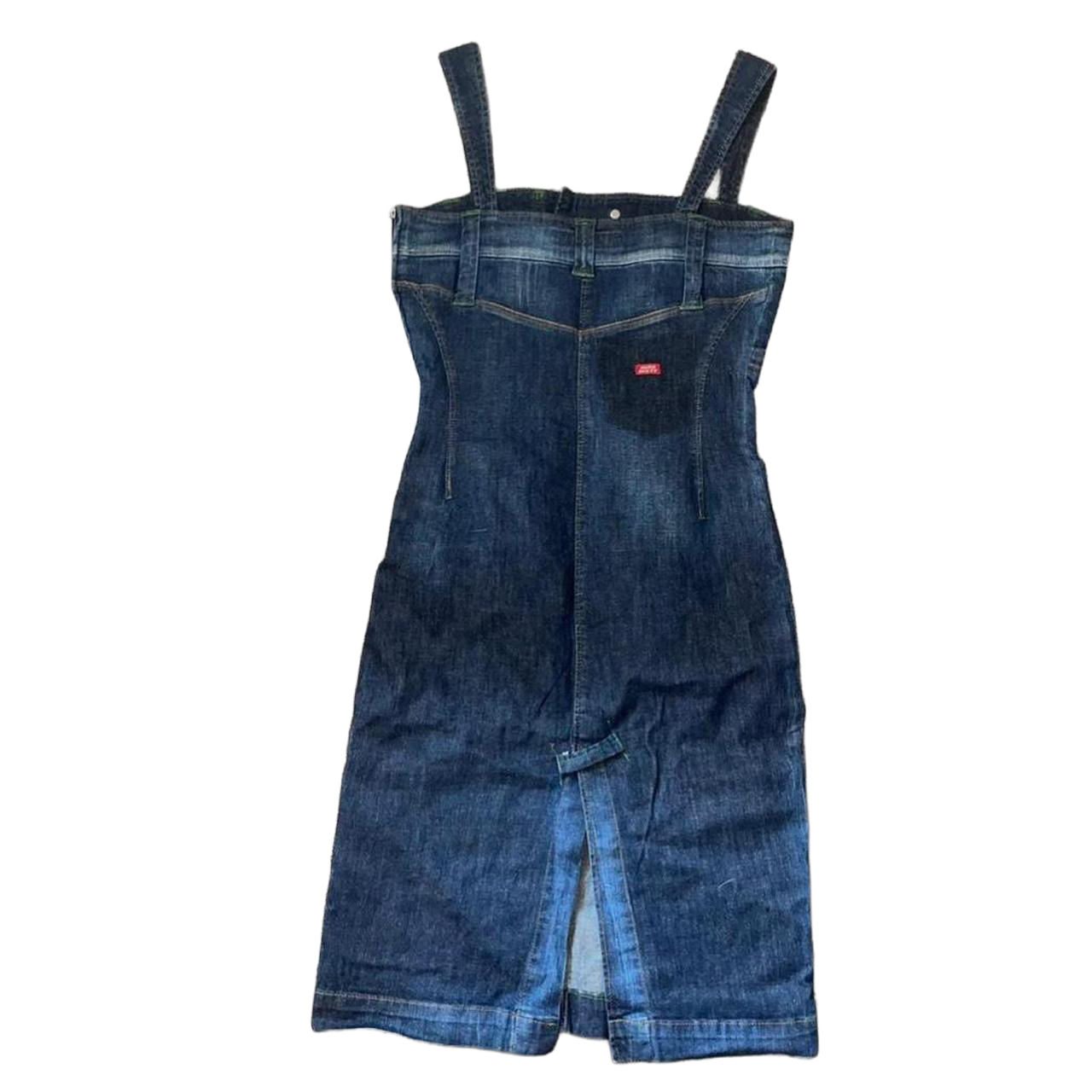 Miss Sixty dark wash denim midi dress