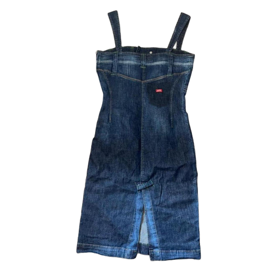 Miss Sixty dark wash denim midi dress