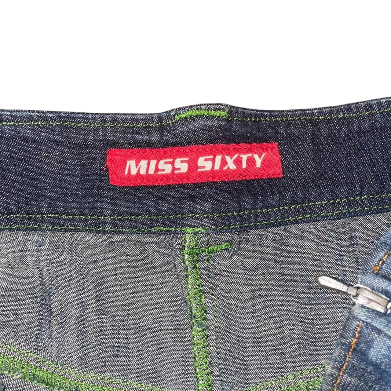 Miss Sixty dark wash denim midi dress