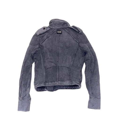 Diesel gray utility asymmetric jacket