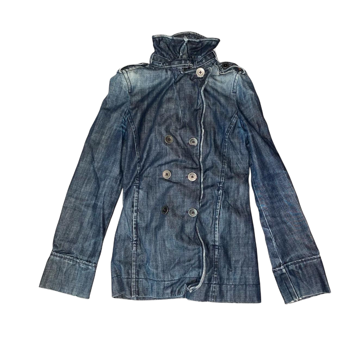 Miss Sixty dark wash double breasted denim jacket