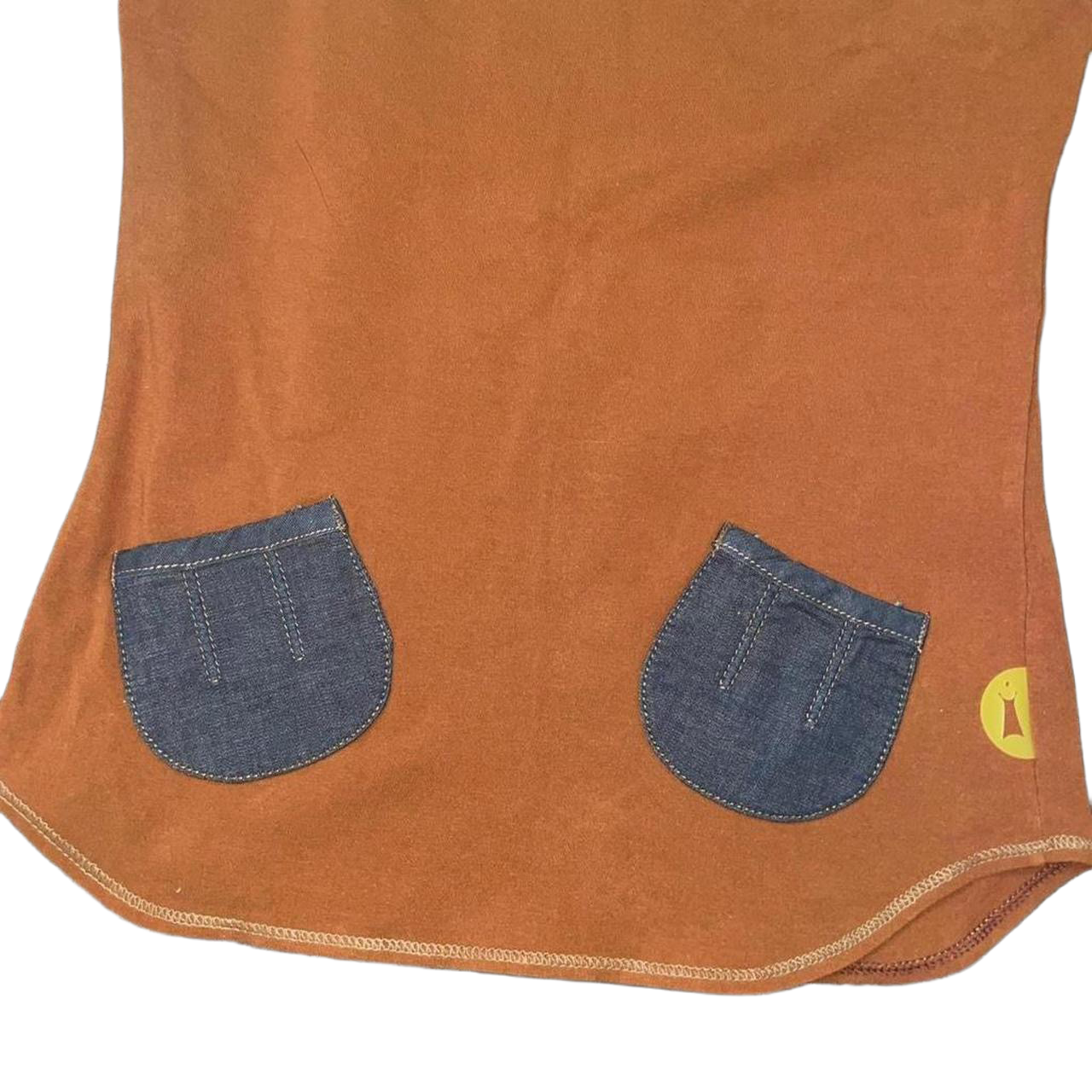 Cop. Copine burnt orange tank with pocket details