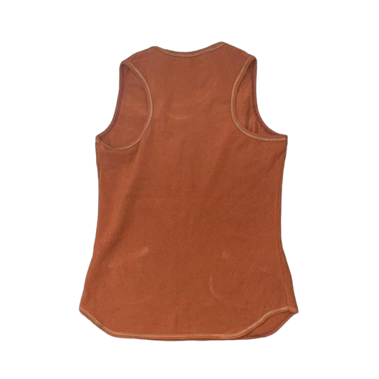 Cop. Copine burnt orange tank with pocket details