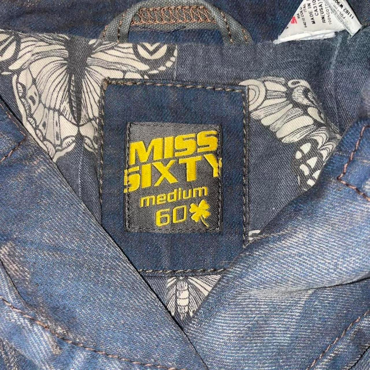 Miss Sixty faded dark wash utility jacket
