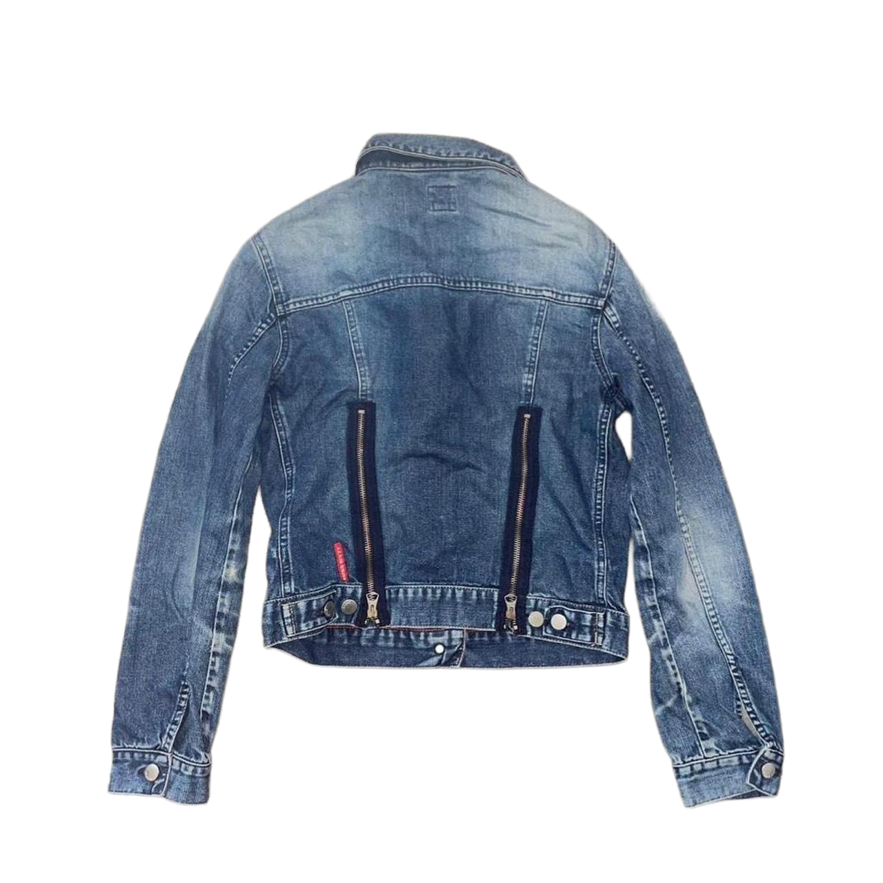 Miss Sixty medium wash denim jacket with zipper detailing