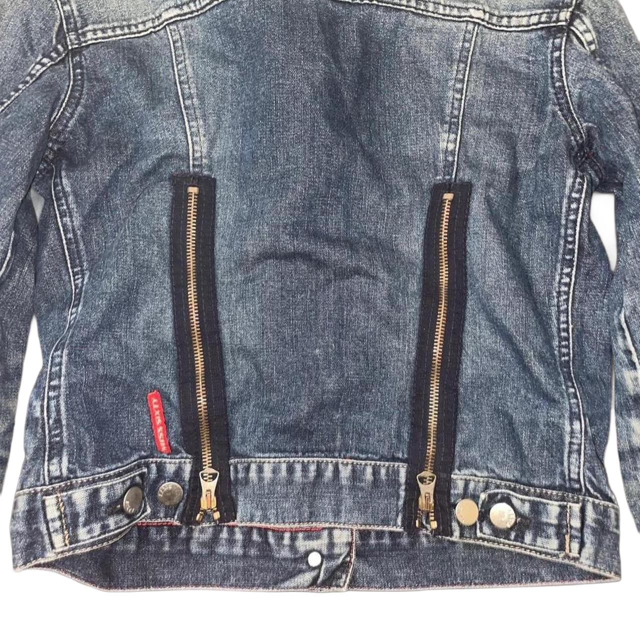 Miss Sixty medium wash denim jacket with zipper detailing