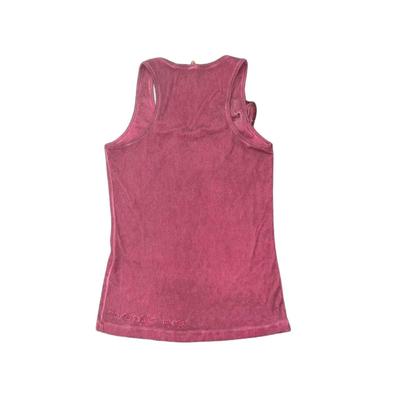Cop. Copine dark pink tank with rosette detail