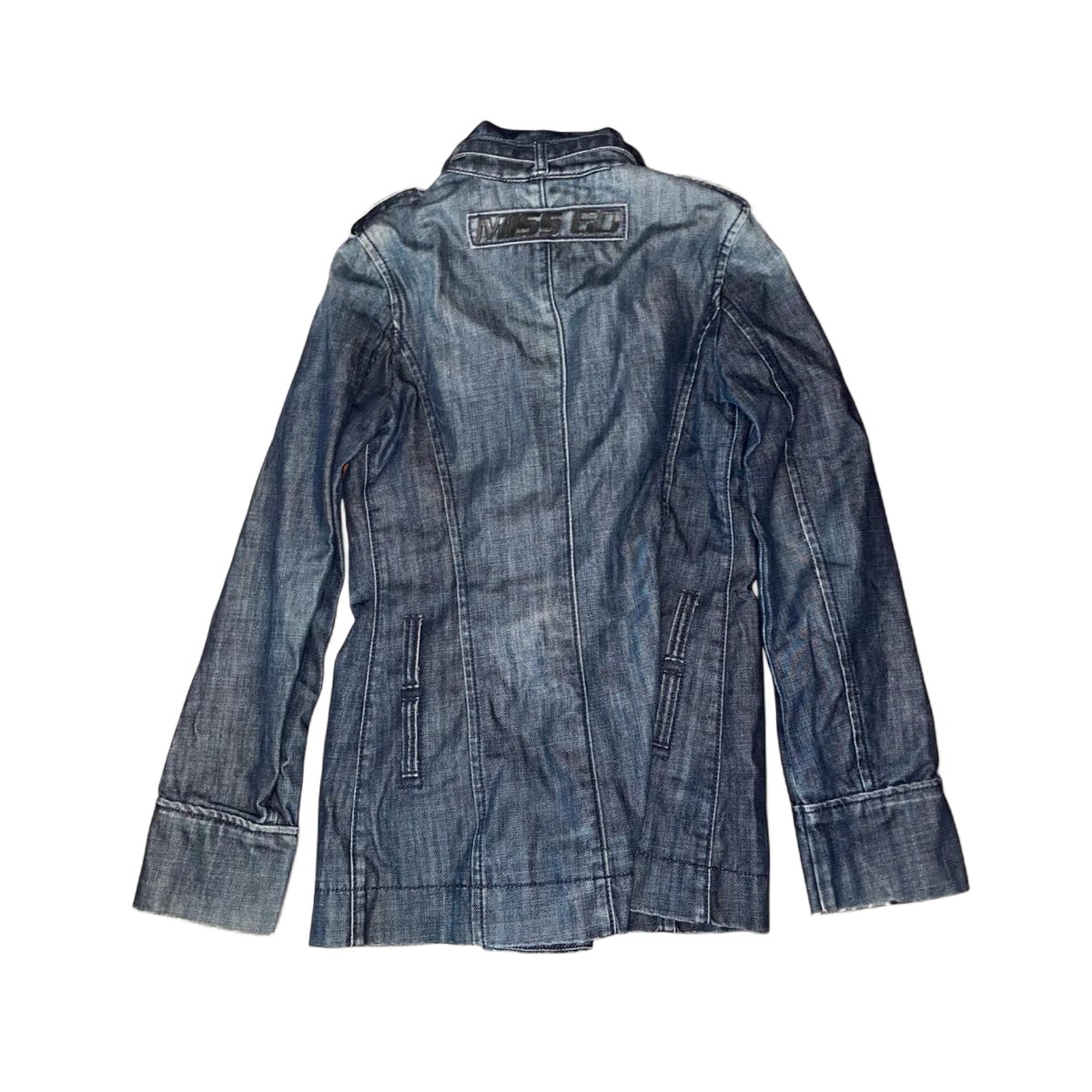 Miss Sixty dark wash double breasted denim jacket