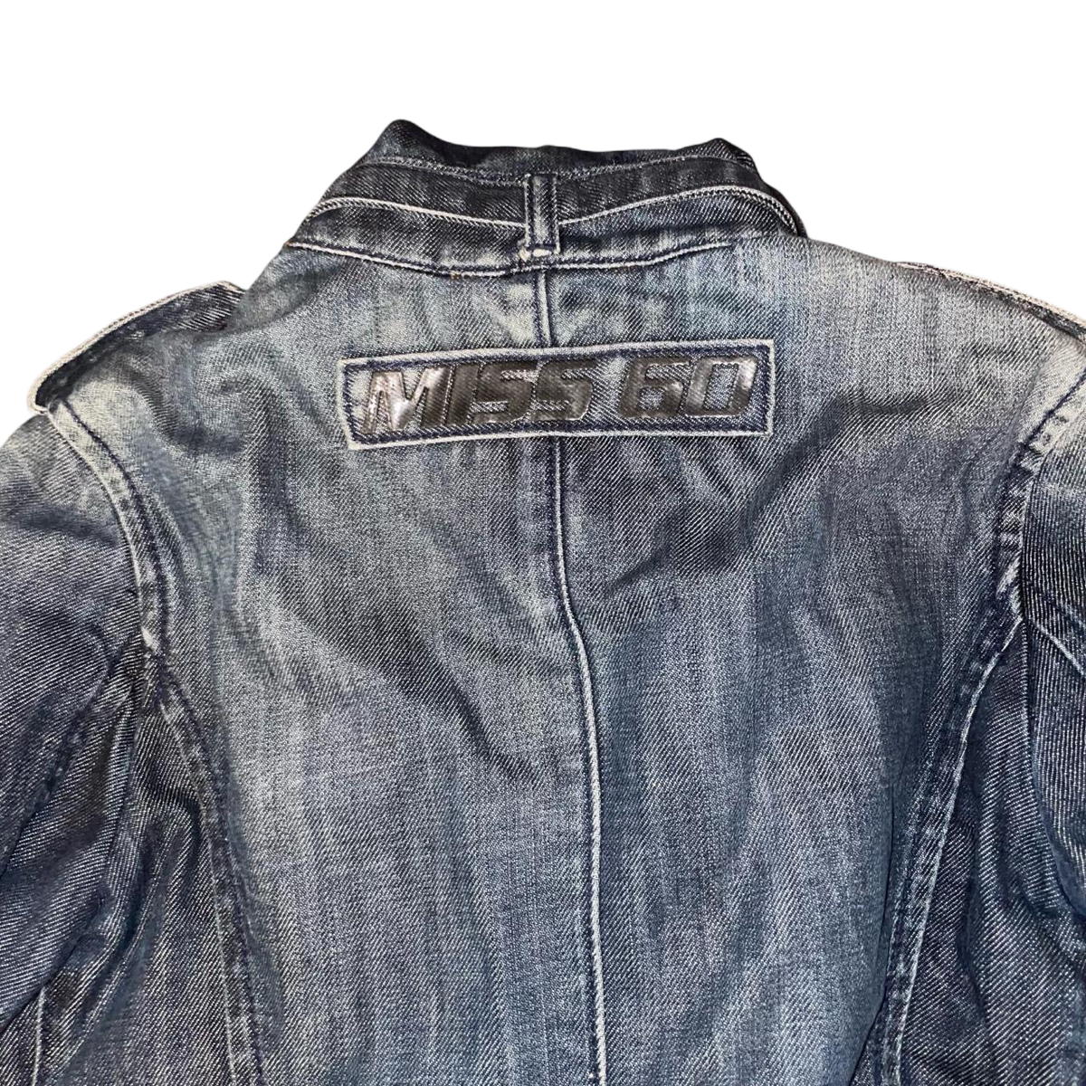 Miss Sixty dark wash double breasted denim jacket