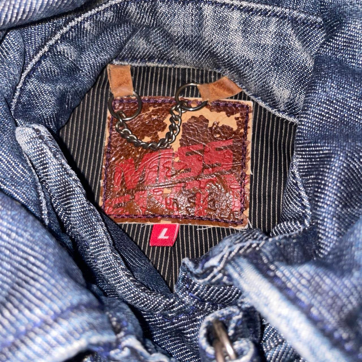 Miss Sixty dark wash double breasted denim jacket