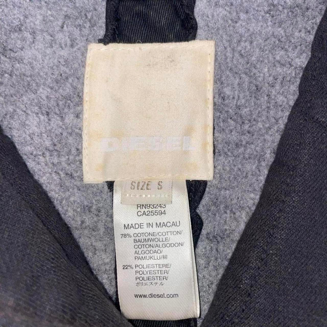 Diesel black utility button up jacket
