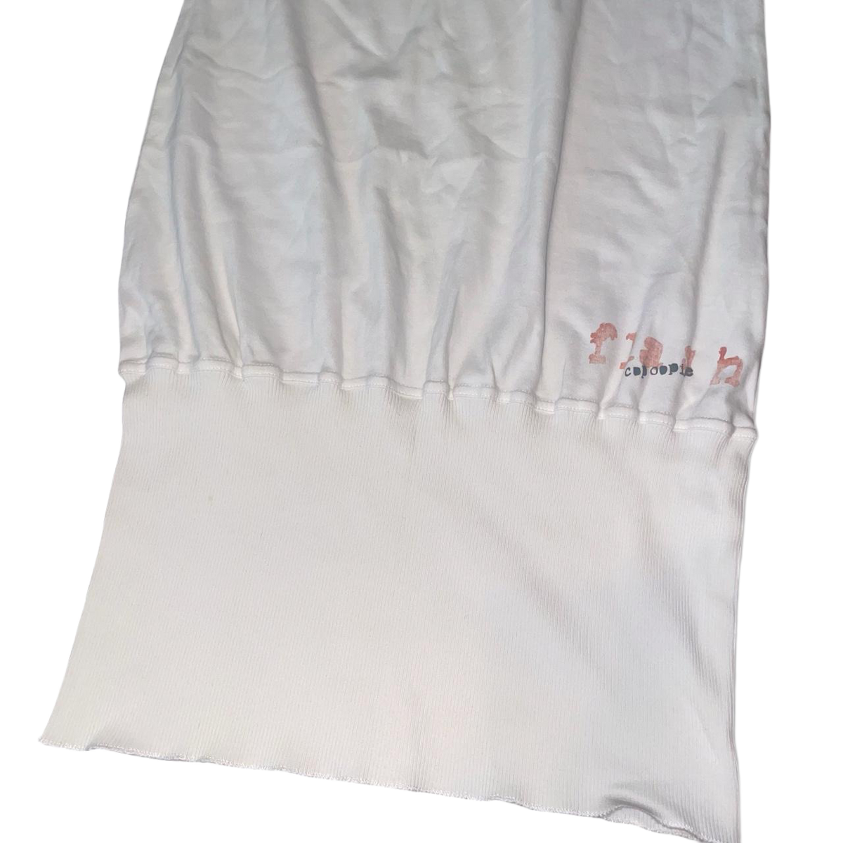 Cop. Copine white avant garde graphic tunic