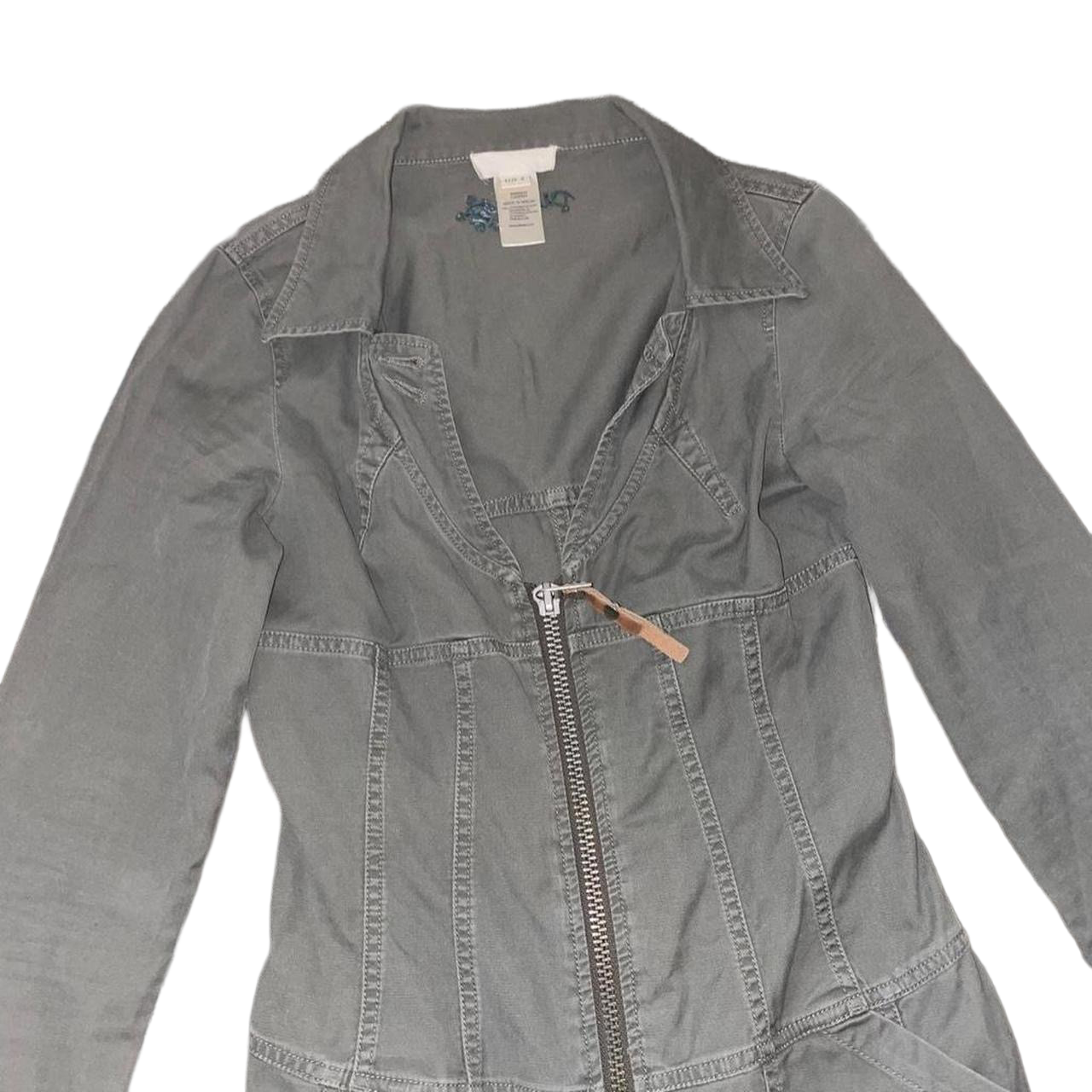 Diesel army green utility zip up fitted dress