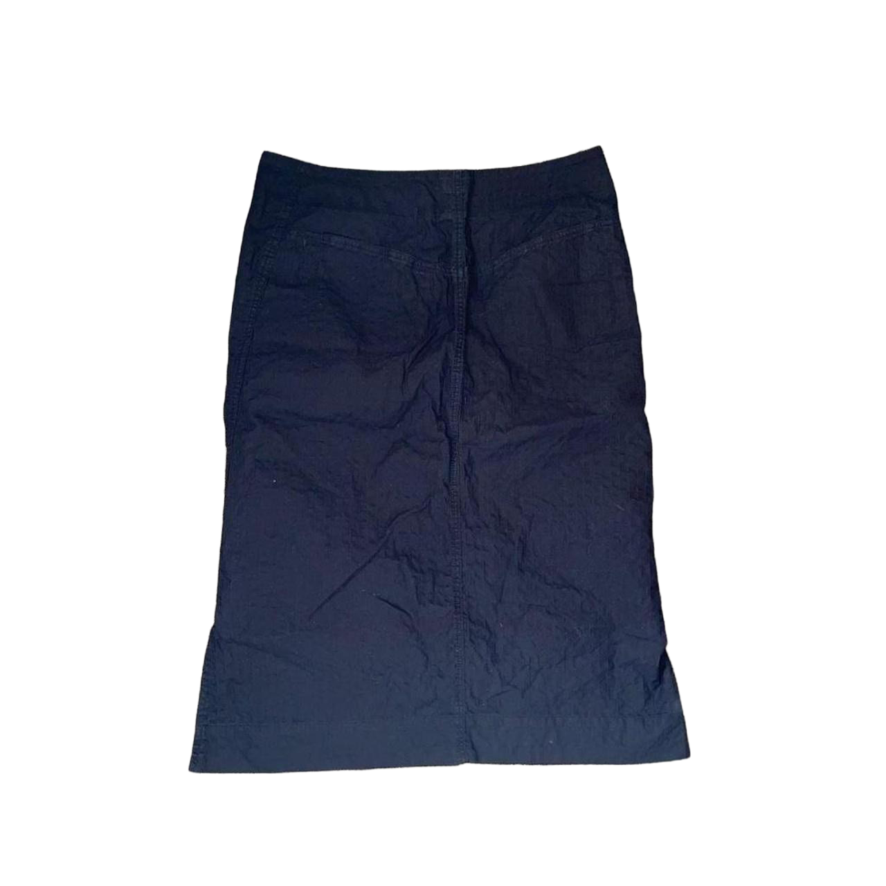 Cop. Copine black midi skirt with red accents