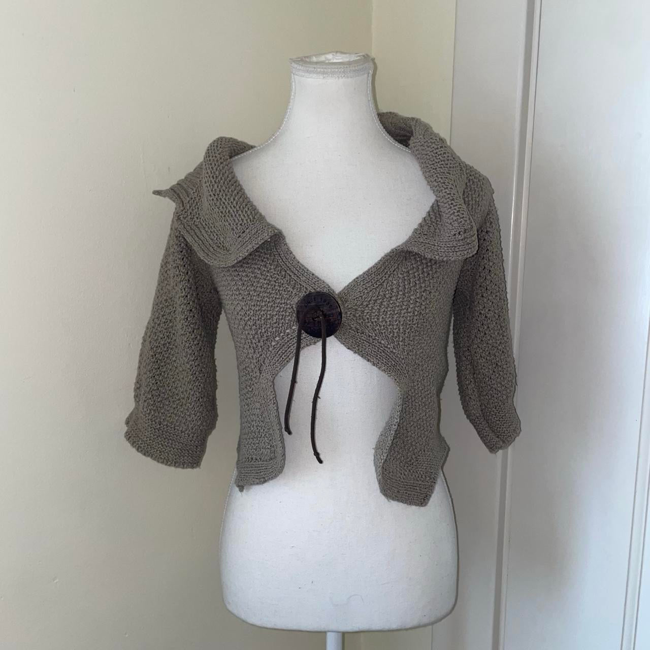 Cop. Copine gray knit cardigan | mid-2000s