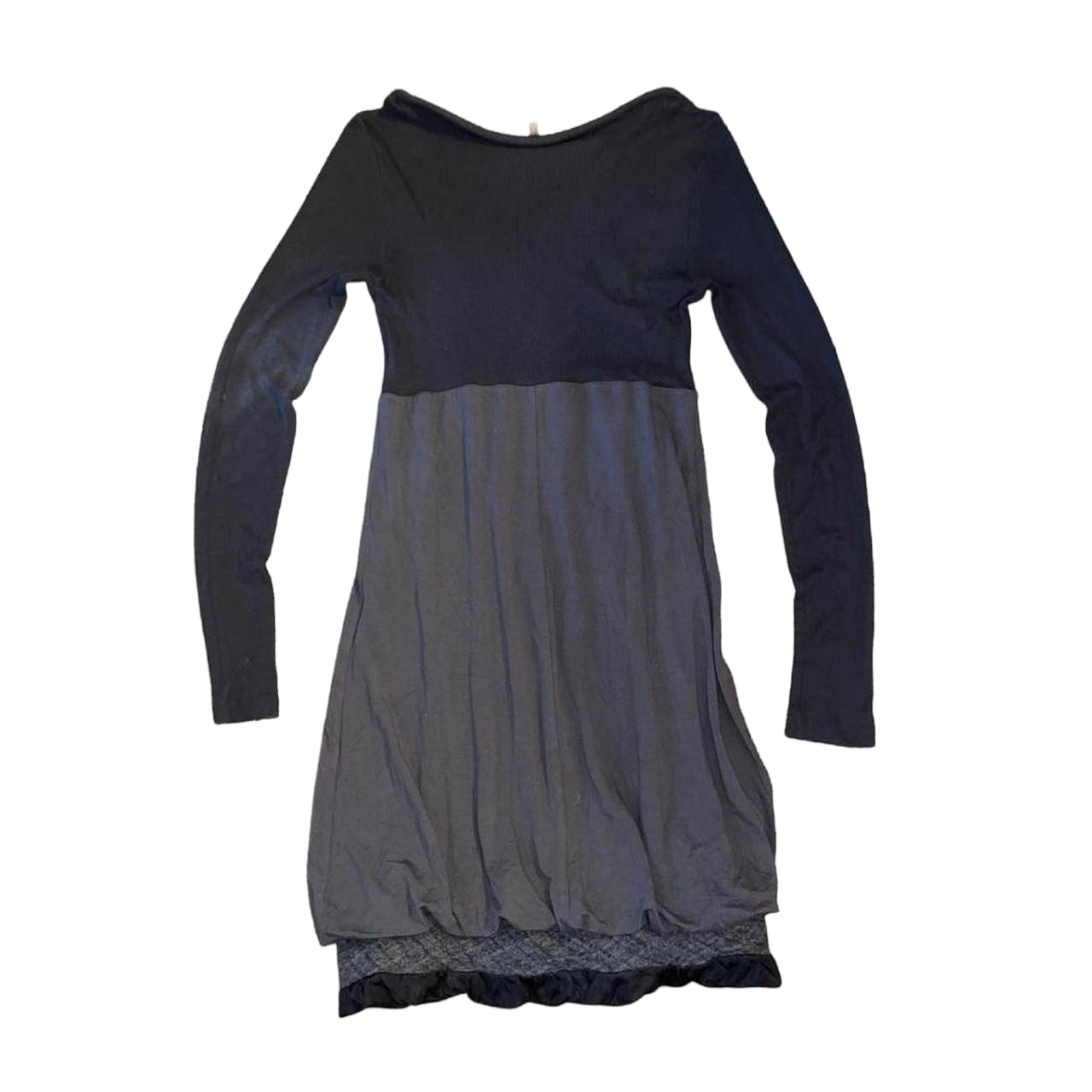 Cop. Copine dark gray subversive long sleeve maxi dress