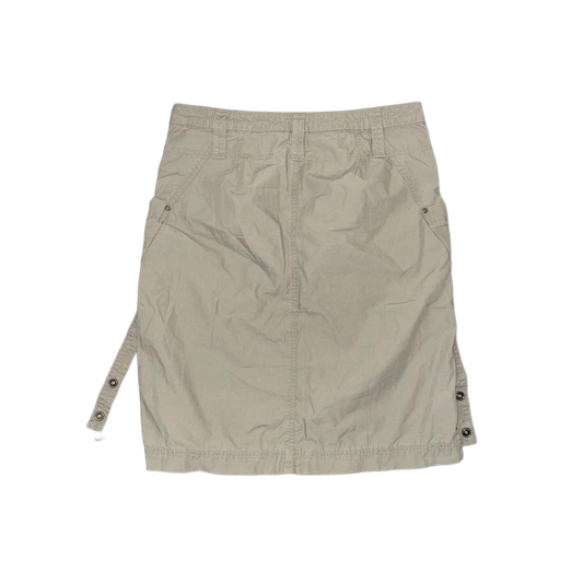 Diesel army green utility midi skirt with adjustable hemline