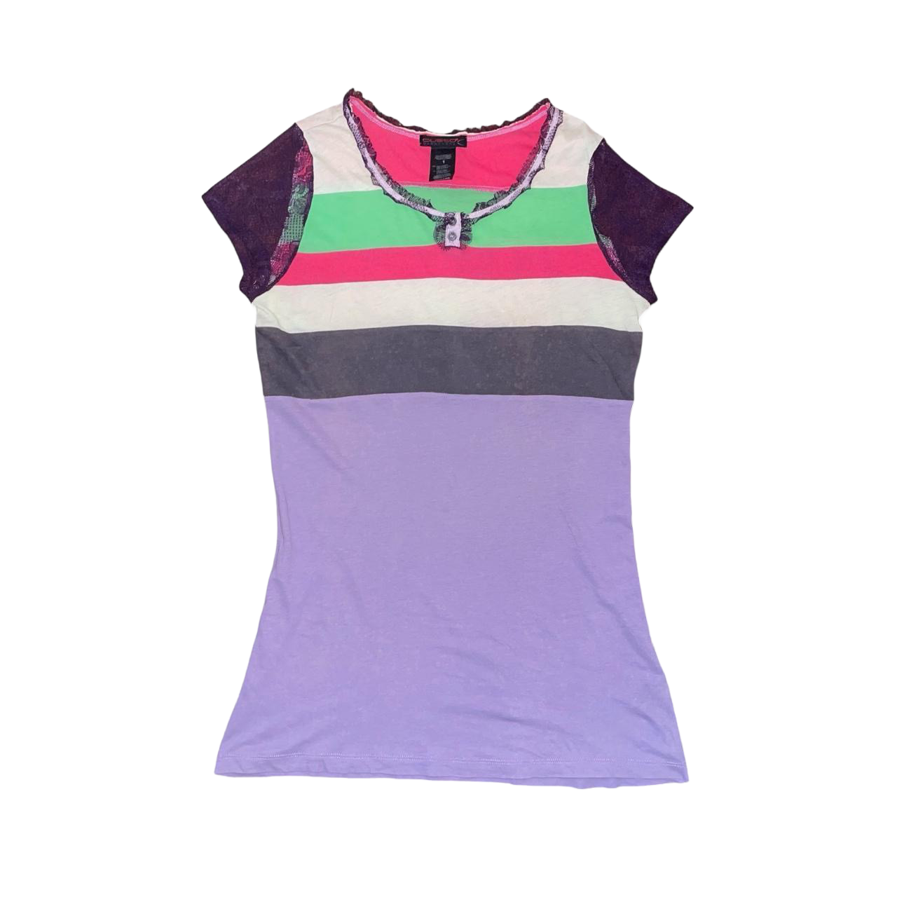 Custo Barcelona multicolor stripe top | mid-2000s