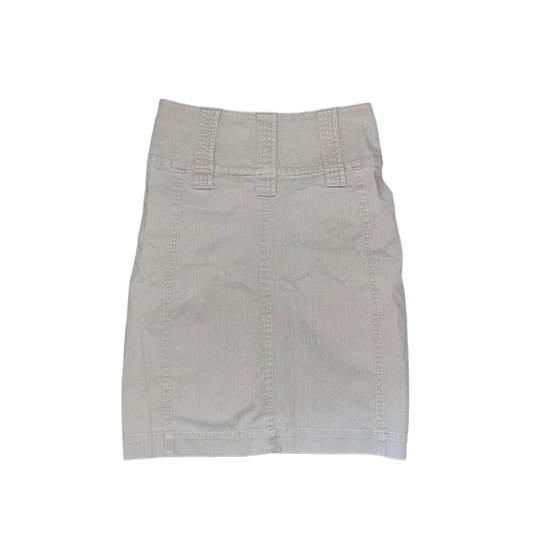 Diesel army green utility midi skirt with zipper details