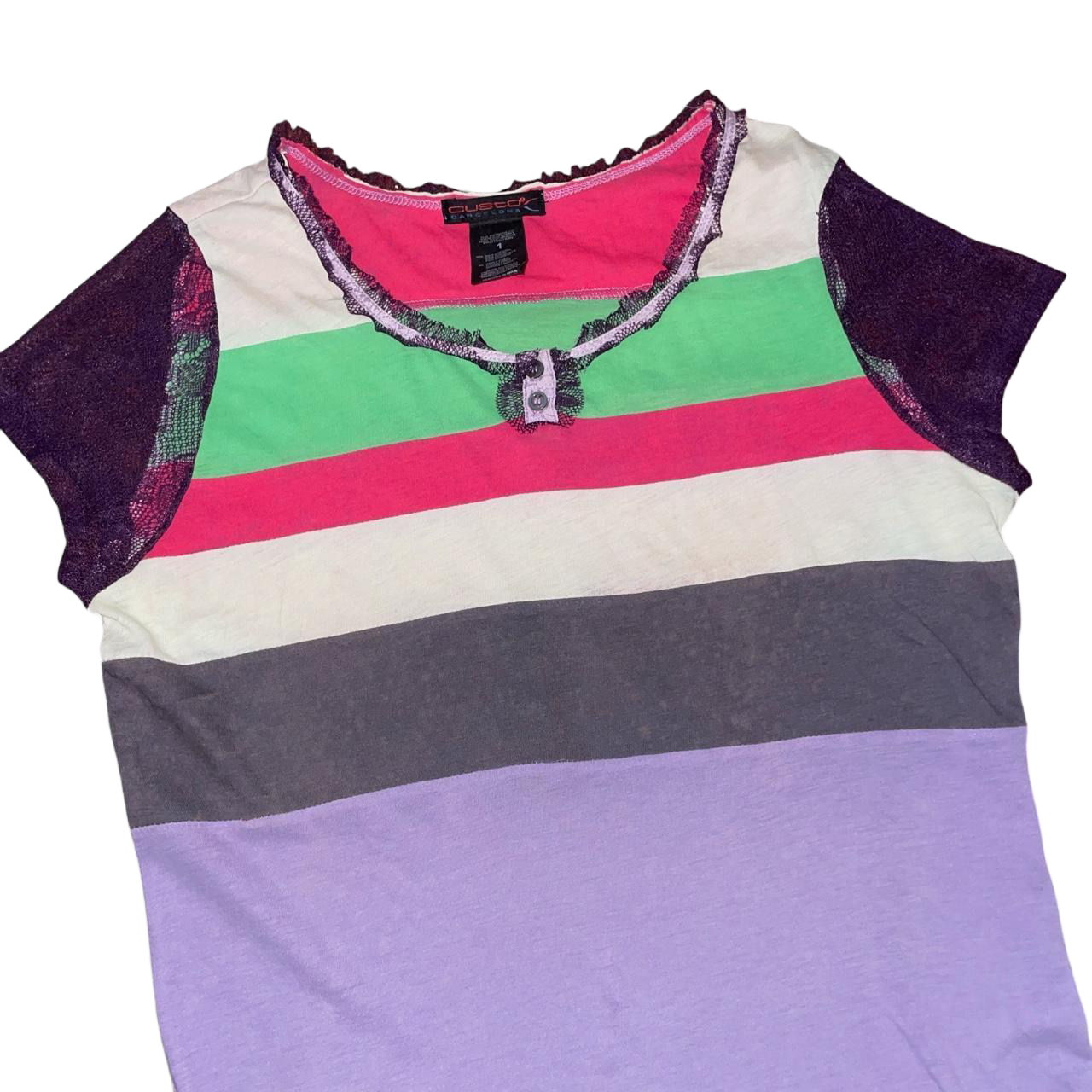Custo Barcelona multicolor stripe top | mid-2000s