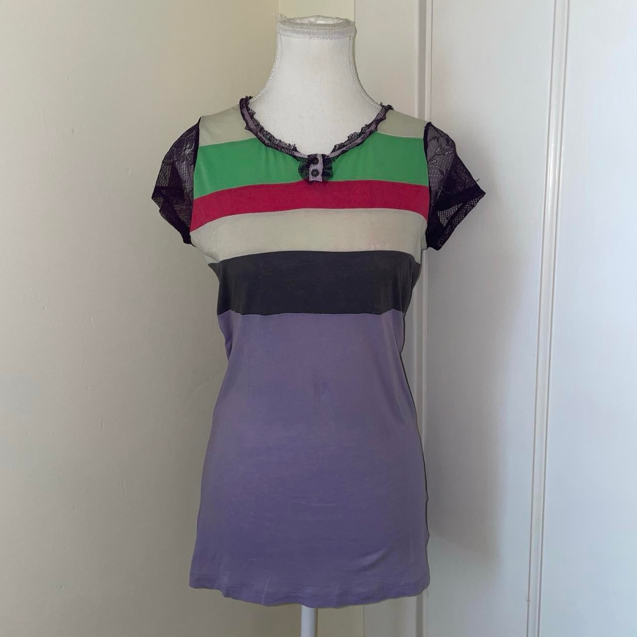 Custo Barcelona multicolor stripe top | mid-2000s
