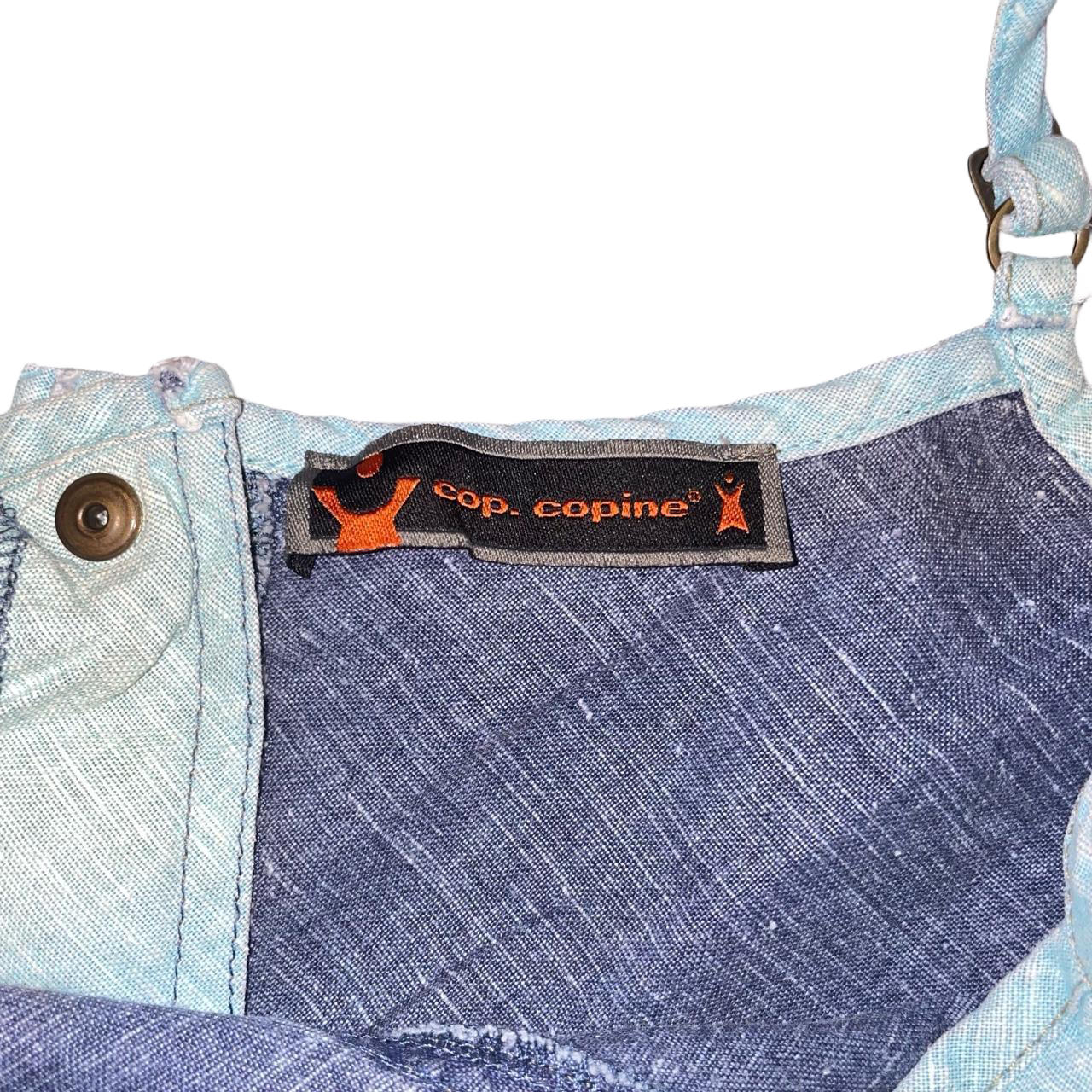 Cop. Copine light blue embroidered graphic cami | early-2000s