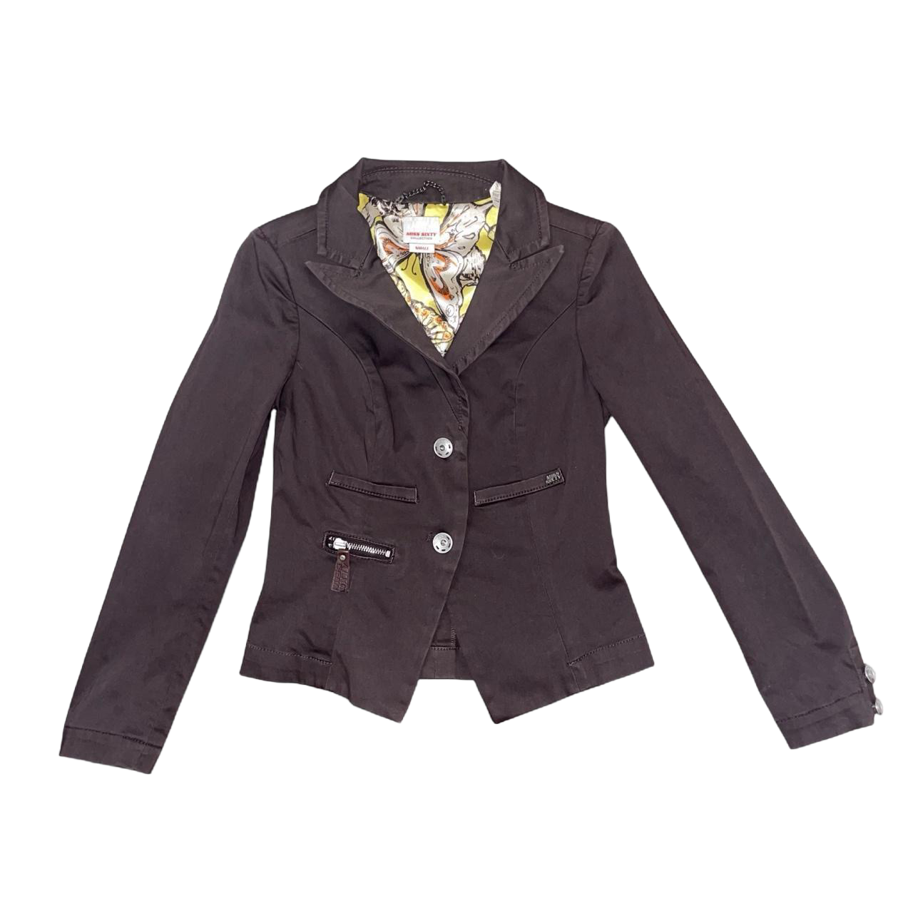 Miss Sixty dark brown button up jacket | mid-2000s