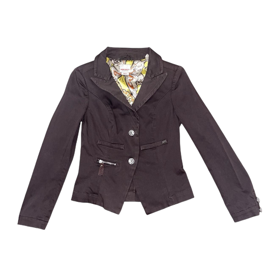 Miss Sixty dark brown button up jacket | mid-2000s