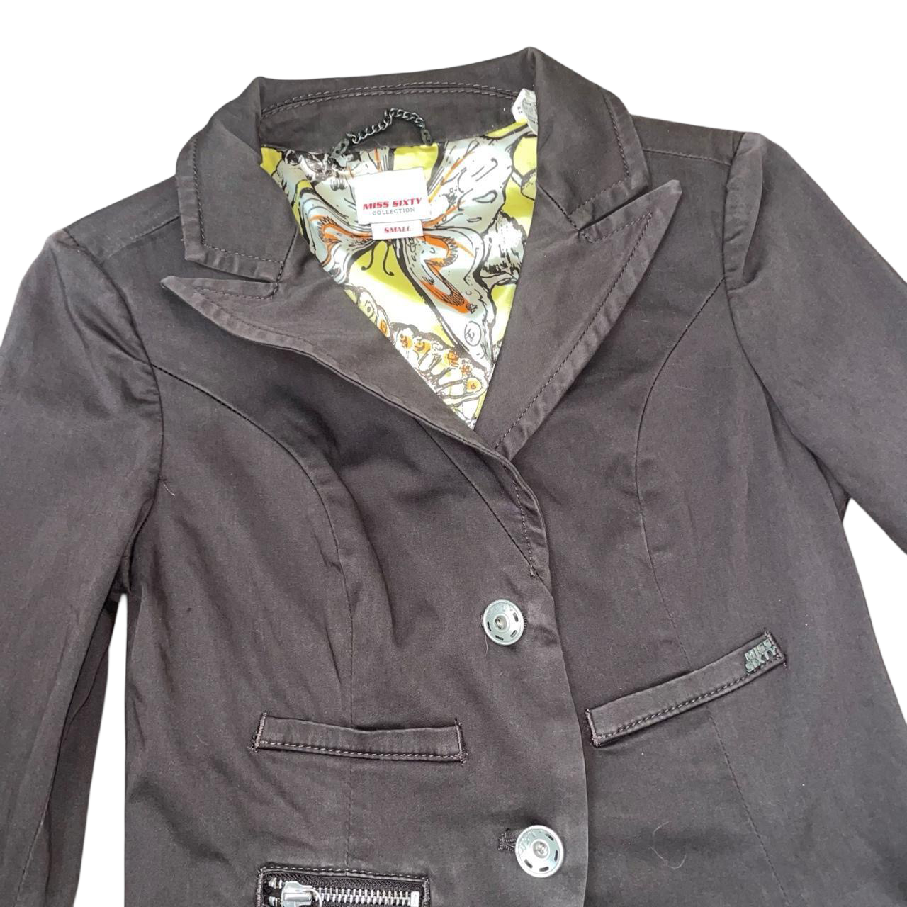 Miss Sixty dark brown button up jacket | mid-2000s