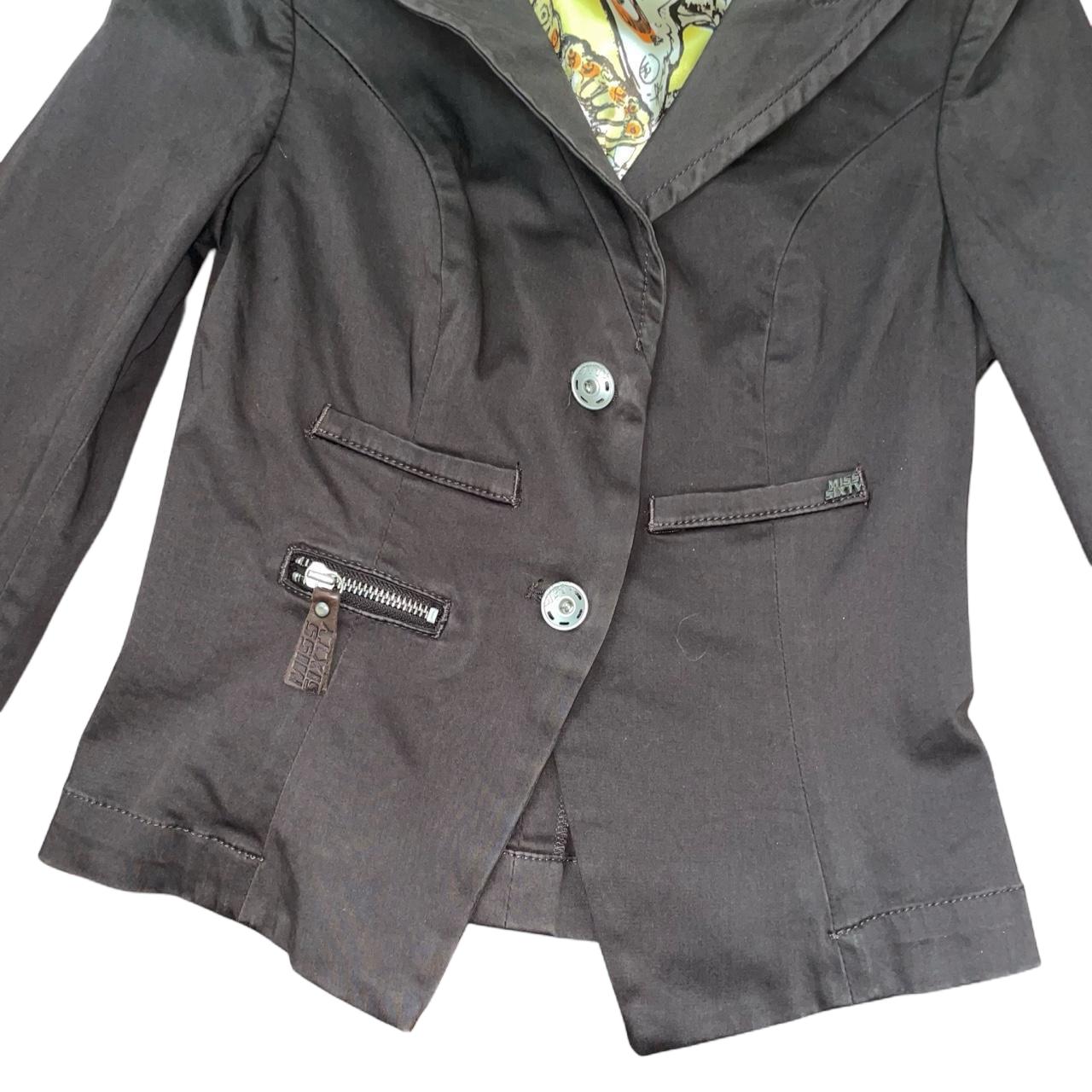Miss Sixty dark brown button up jacket | mid-2000s