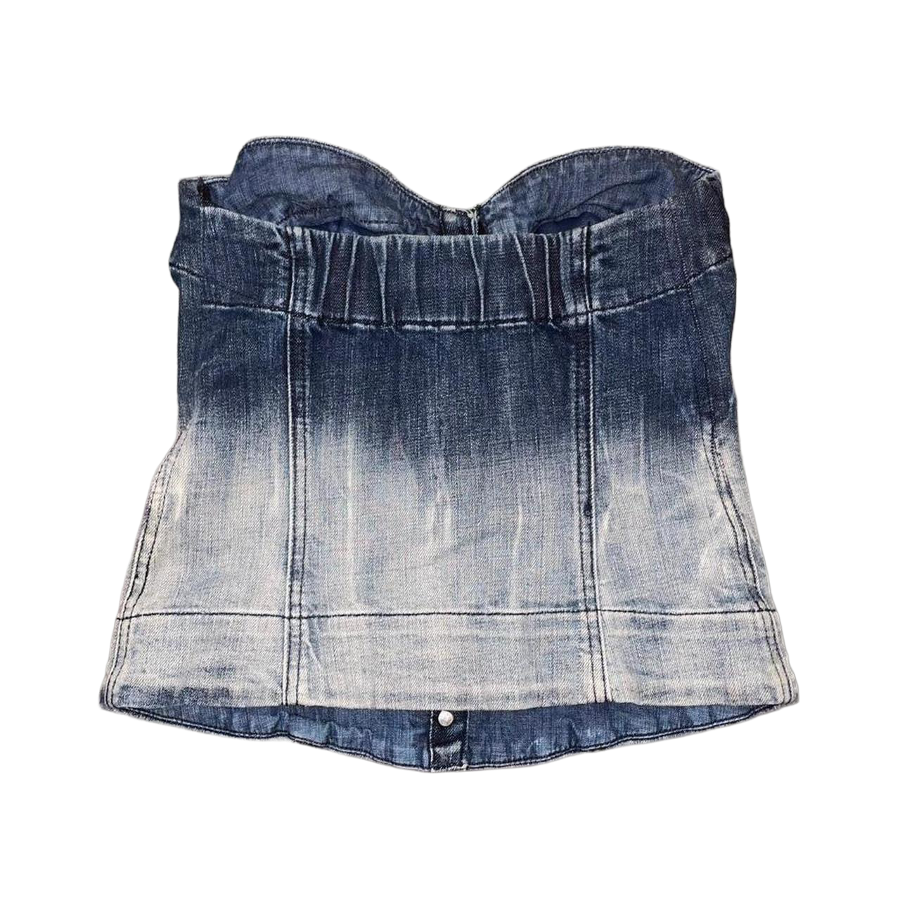 Miss Sixty faded denim corset