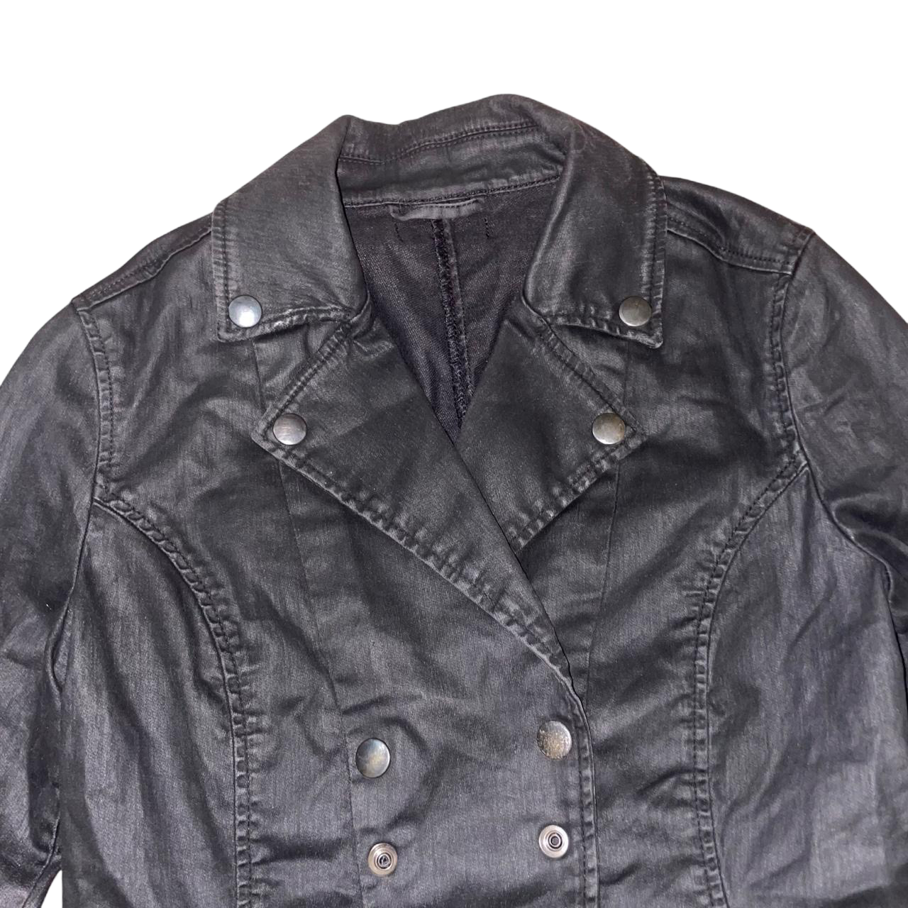Diesel black unique moto style jacket | late-2000s