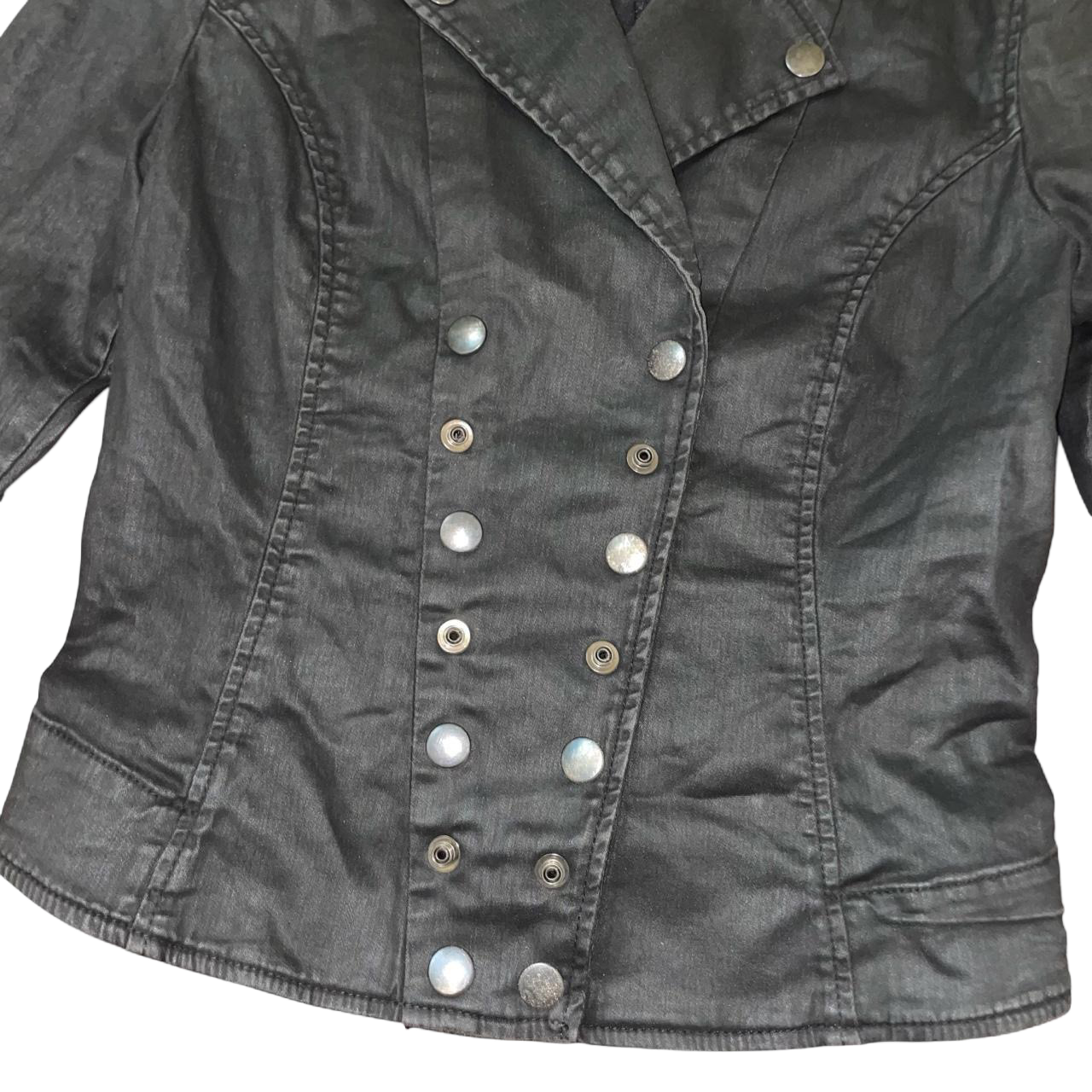 Diesel black unique moto style jacket | late-2000s