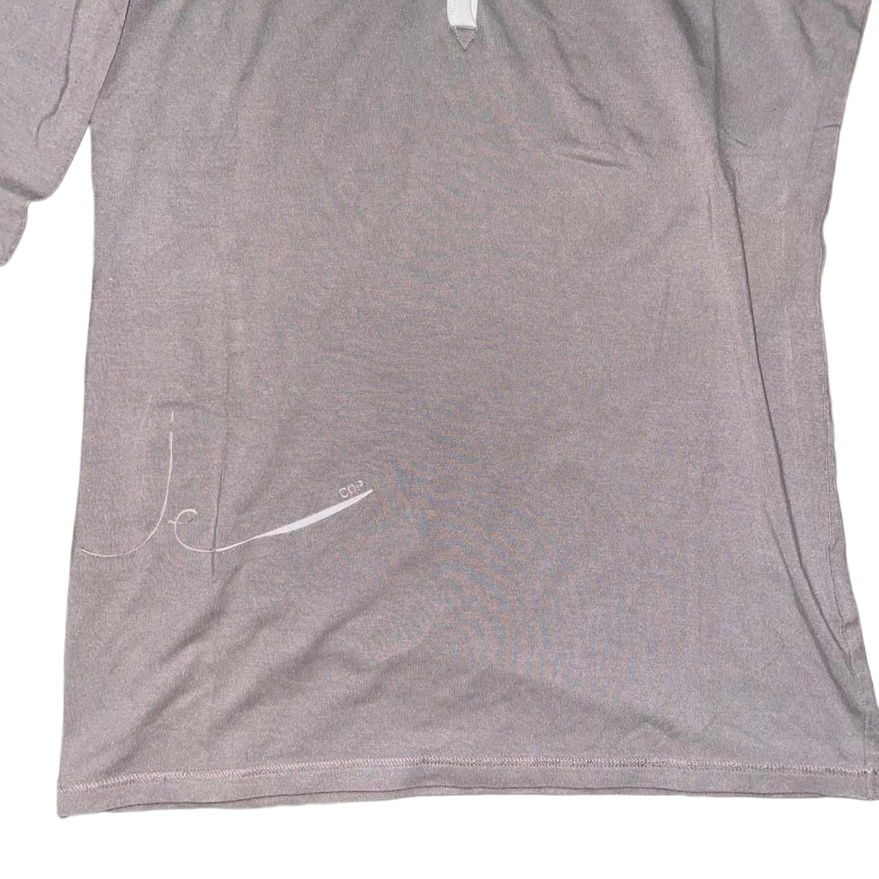 Cop. Copine gray hooded long sleeve with button detailing